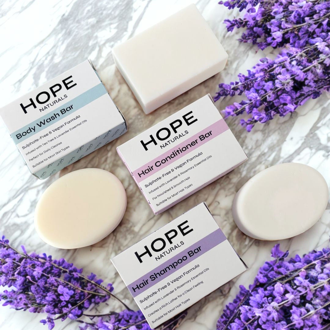 Shampoo Bar, Conditioner Bar, Body Wash Bar, Natural, Vegan, Sulphate-free, Gentle Wash, Sensitive Skin, Plant based