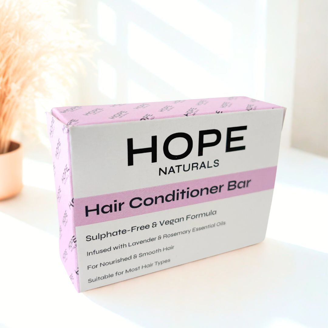 Hair Conditioner Bar: Lavender & Rosemary, Natural, Vegan, Sulphate-Free, Plastic-Free, Made in UK